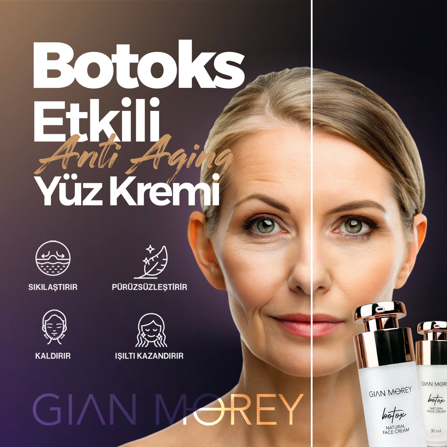 Botoks Etkili Kırışıklık Karşıtı Natural Yüz Kremi