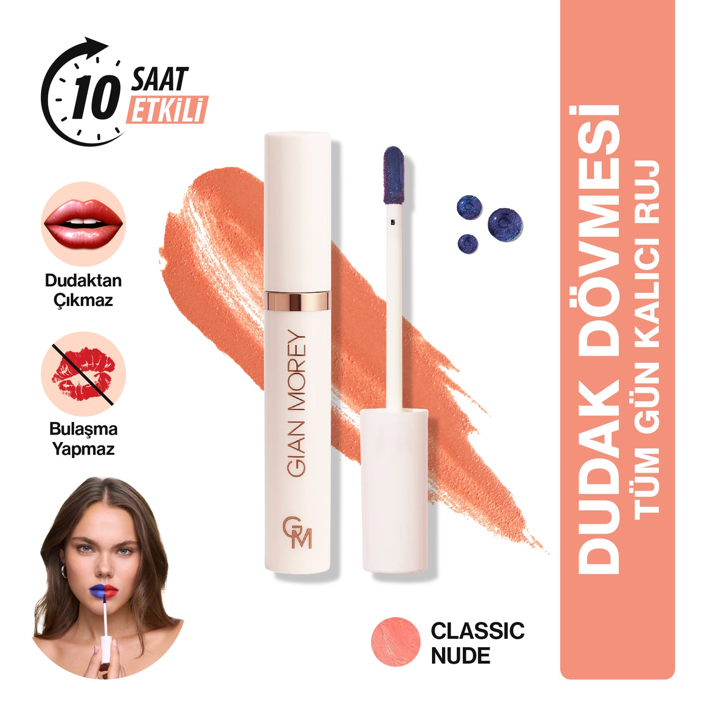 LipStain™ Soyulabilir Kalıcı Dudak Dövmesi