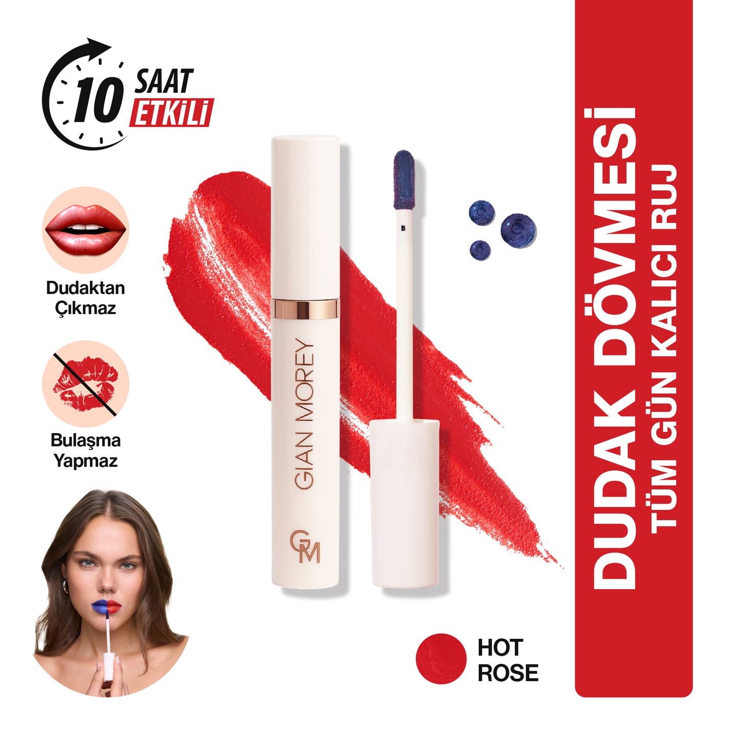 LipStain™ Soyulabilir Kalıcı Dudak Dövmesi