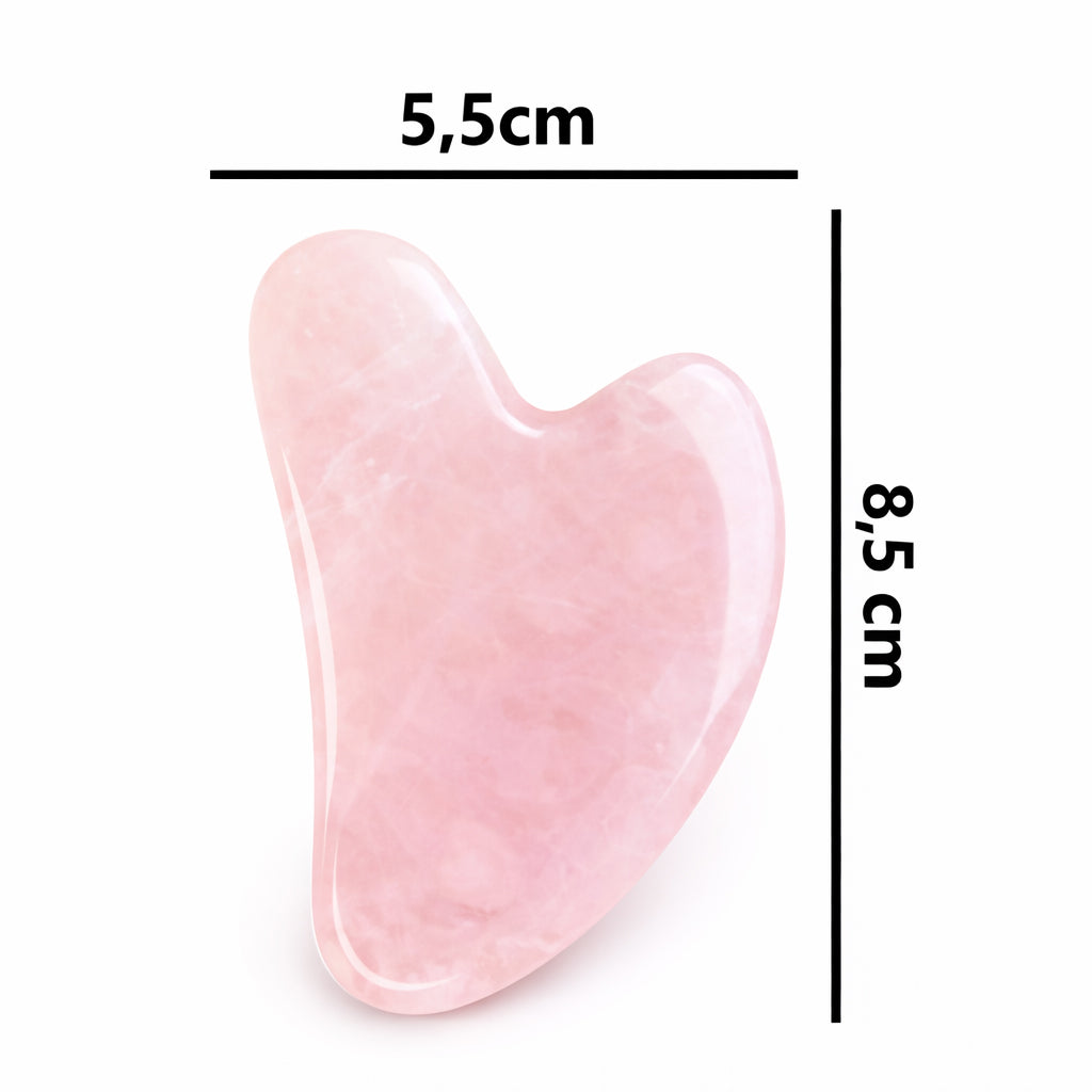 Pembe Kuvars Gua Sha Yüz Masaj Taşı