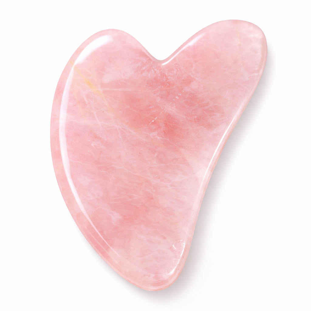 Pembe Kuvars Gua Sha Yüz Masaj Taşı