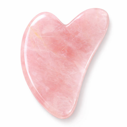 Pembe Kuvars Gua Sha Yüz Masaj Taşı