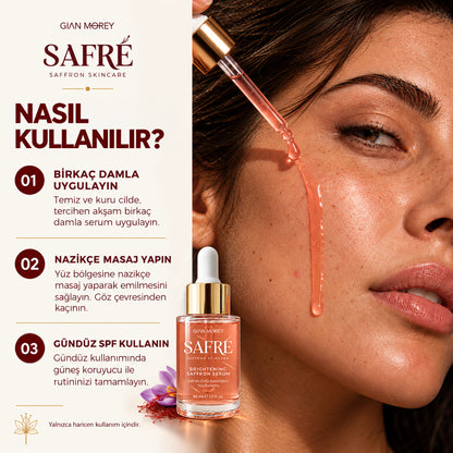 SAFRÉ Safran Özlü Aydınlatıcı Yüz Serumu