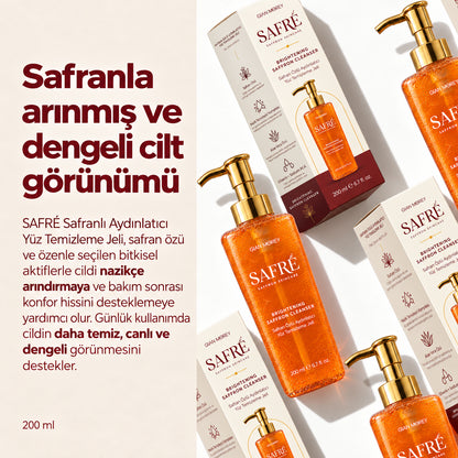SAFRÉ Safran Özlü Aydınlatıcı Yüz Temizleme Jeli
