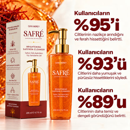 SAFRÉ Safran Özlü Aydınlatıcı Yüz Temizleme Jeli