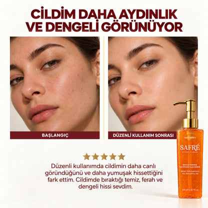 SAFRÉ Safran Özlü Aydınlatıcı Yüz Temizleme Jeli