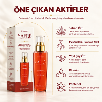 Safranlı Aydınlatıcı Cilt ve Yüz Toniği